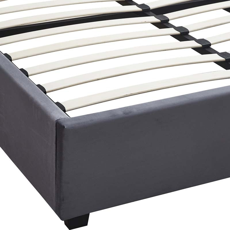 Mansion Grey Double Ottoman Bed Frame