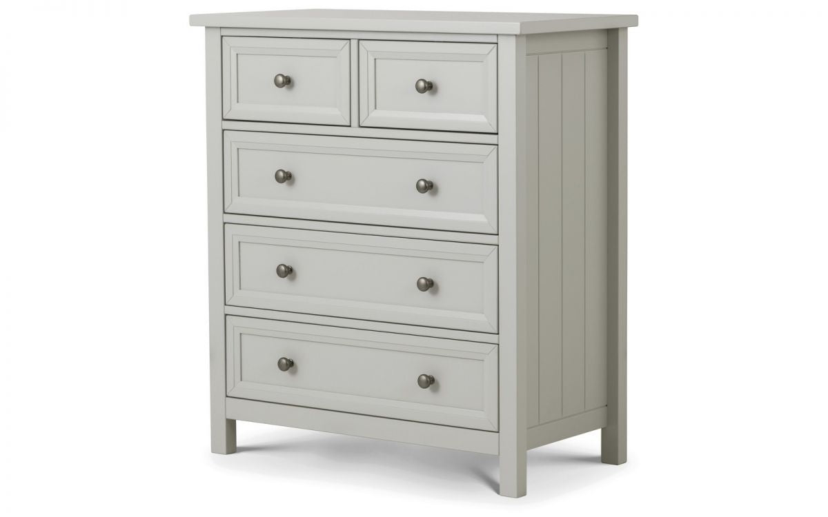 Malvern Dove Grey 3+2 Drawer Chest