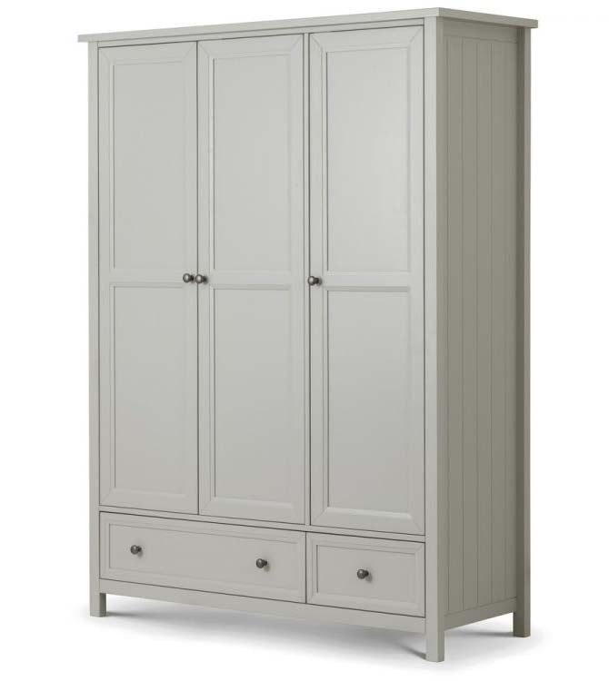 Malvern Dove Grey 3 Door Combi Wardrobe