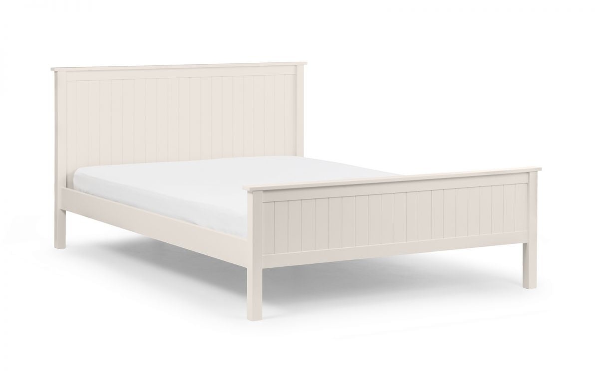 Malvern Surf White Double Bed Frame