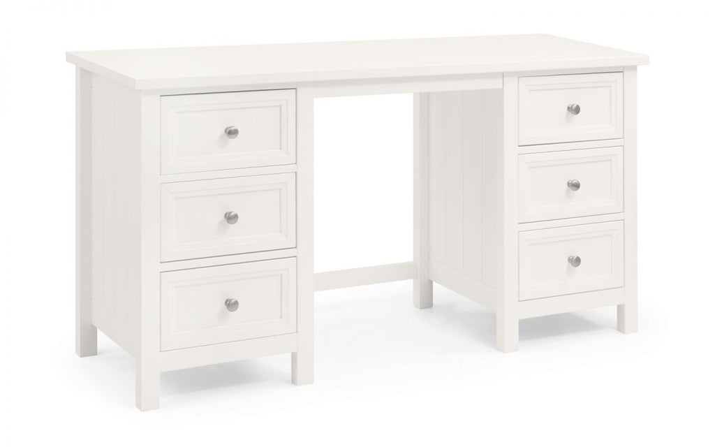 Malvern Surf White 6 Drawer Dressing Table