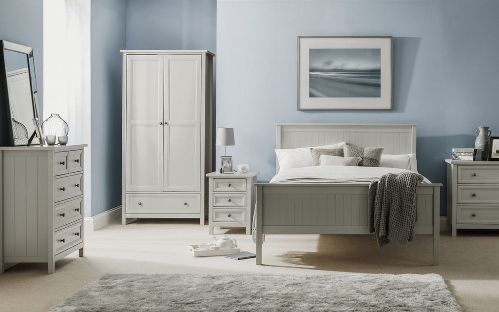 Malvern Dove Grey 3 Drawer Bedside