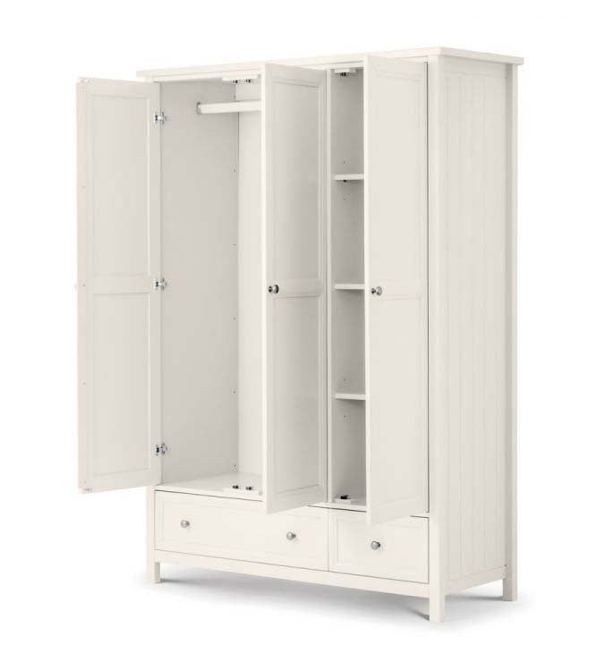 Malvern Surf White 3 Door Combi Wardrobe
