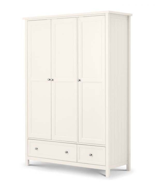 Malvern Surf White 3 Door Combi Wardrobe
