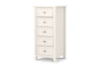 Malvern Surf White 5 Drawer Chest