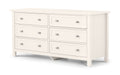 Malvern Surf White 6 Drawer Chest