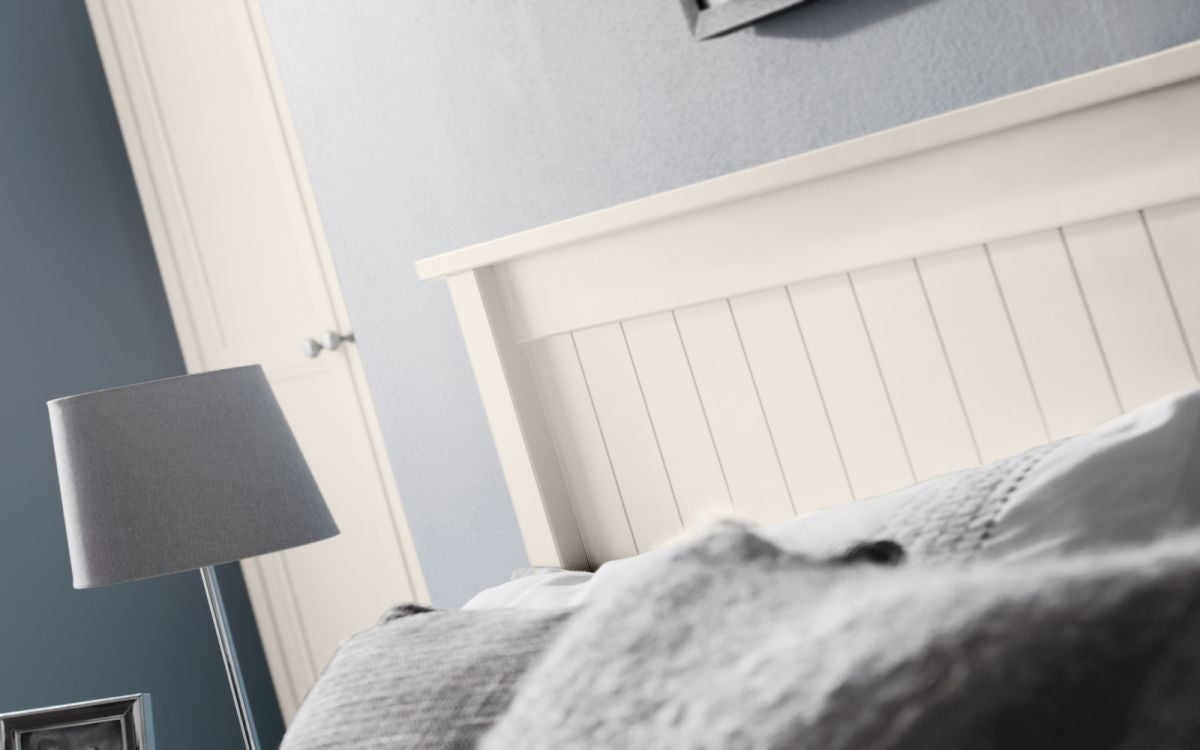 Malvern Surf White King Size Bed Frame