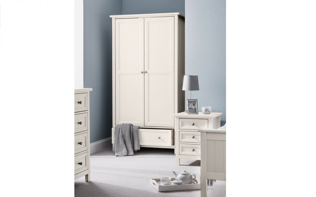 Malvern Surf White 2 Door Combi Wardrobe