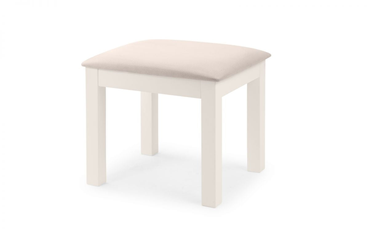 Malvern Surf White Stool