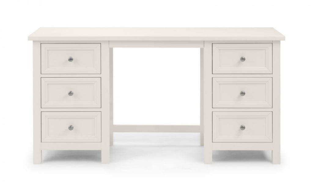 Malvern Surf White 6 Drawer Dressing Table