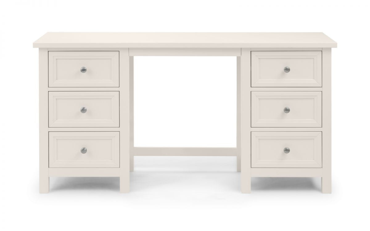 Malvern Surf White 6 Drawer Dressing Table