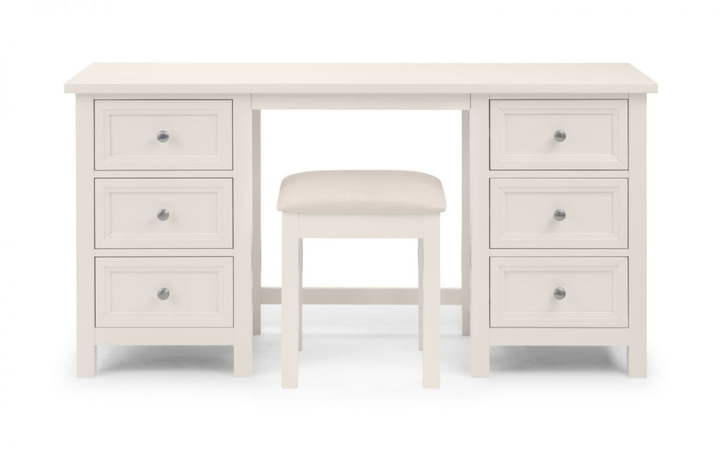 Malvern Surf White 6 Drawer Dressing Table