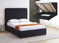 Mansion Black Double Ottoman Bed Frame