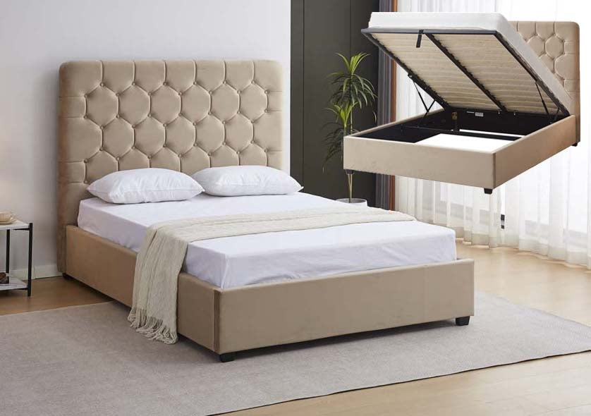 Mansion Fawn Double Ottoman Bed Frame