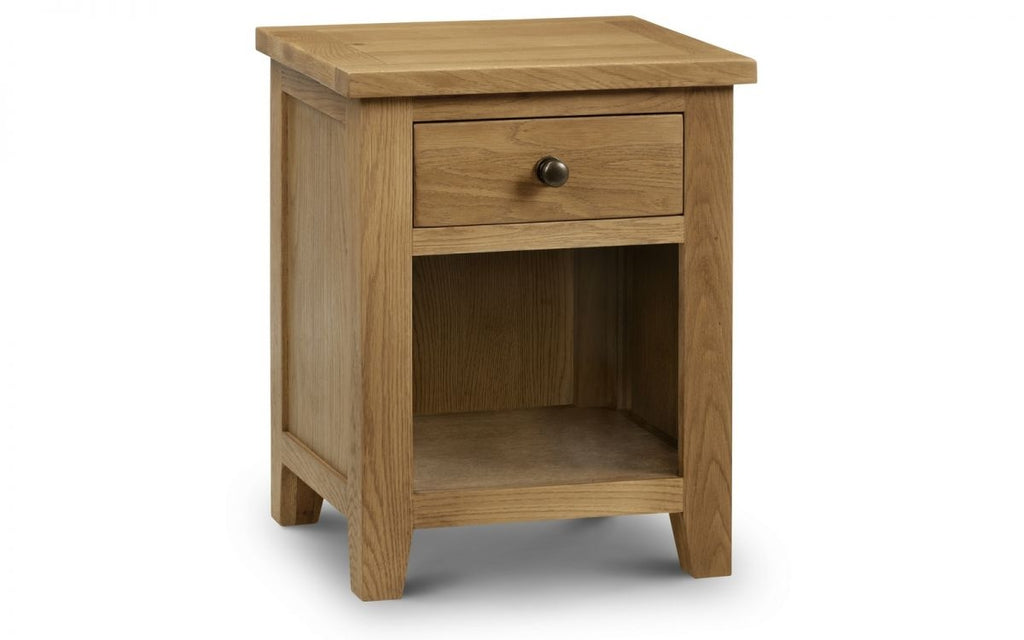 Marlowe Oak 1 Drawer Bedside Chest