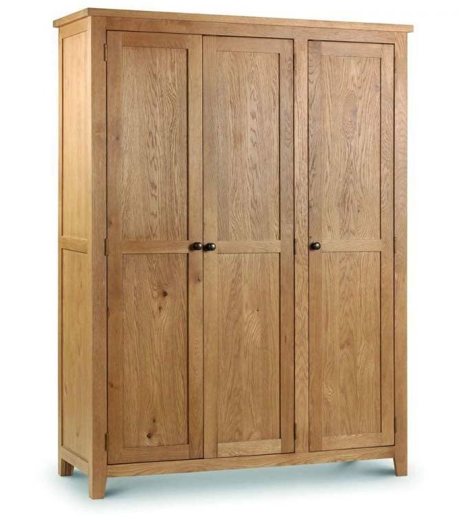 Marlowe Oak 3 Door Wardrobe