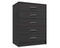 Marston Anthracite Oak 5 Drawer Chest