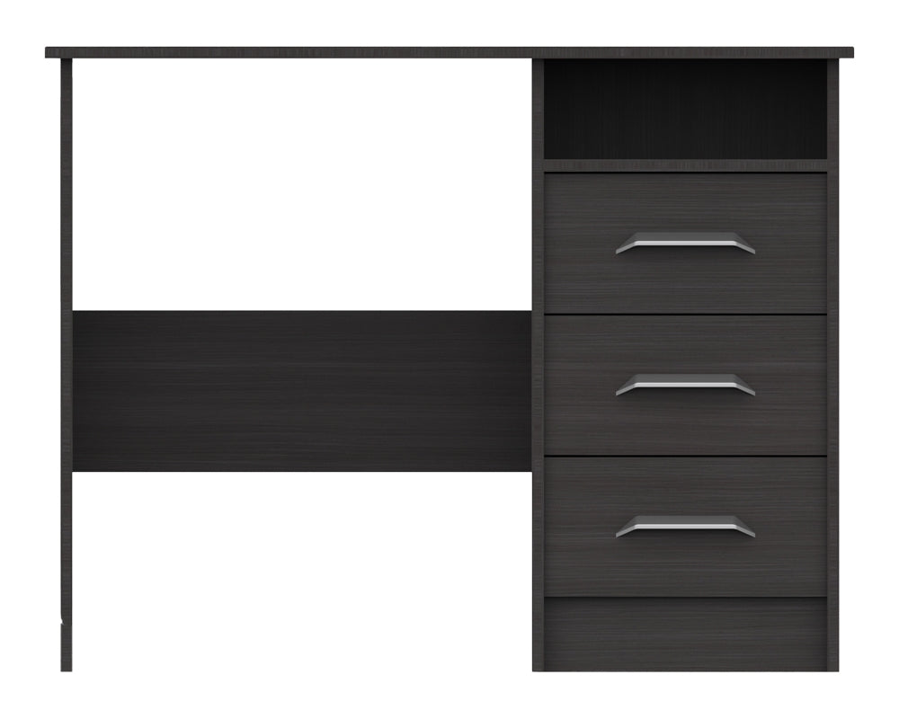 Marston Anthracite Oak 3 Drawer Dressing Table