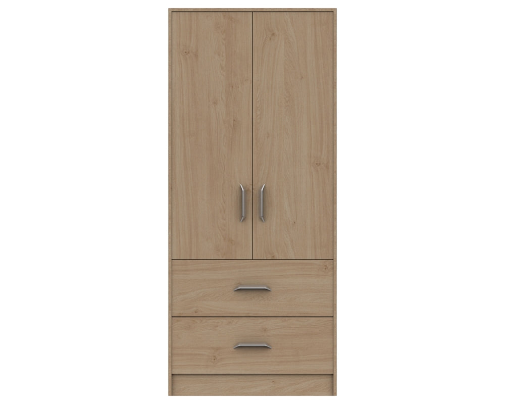 Marston Oak 2 Door Combi Wardrobe