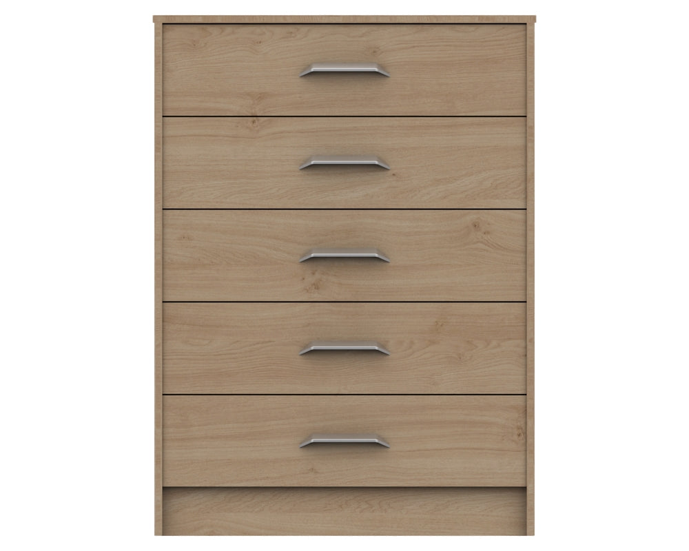 Marston Oak 5 Drawer Chest