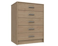 Marston Oak 5 Drawer Chest
