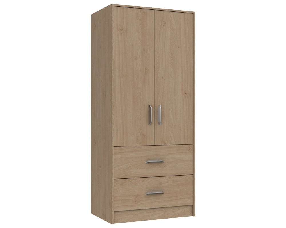 Marston Oak 2 Door Combi Wardrobe