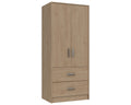 Marston Oak 2 Door Combi Wardrobe