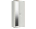 Marston White 2 Door Wardrobe With Mirror