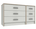 Marston White 3 Drawer Double Chest