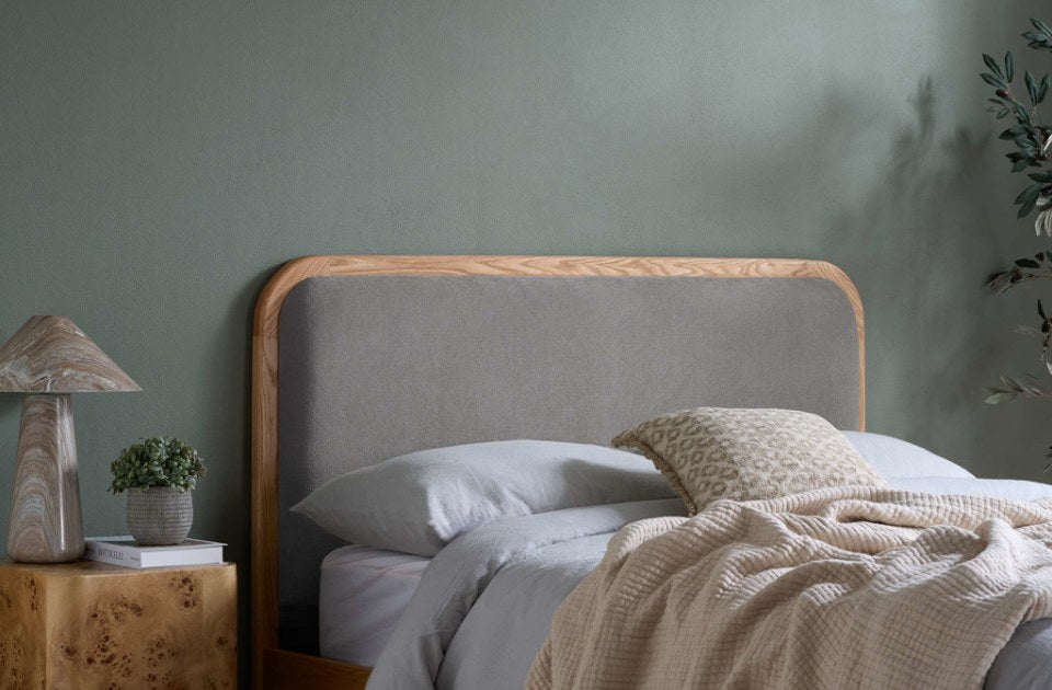 Martin Oak Bed Frame headboard