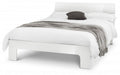 Manchester High Gloss White King Size Bed Frame
