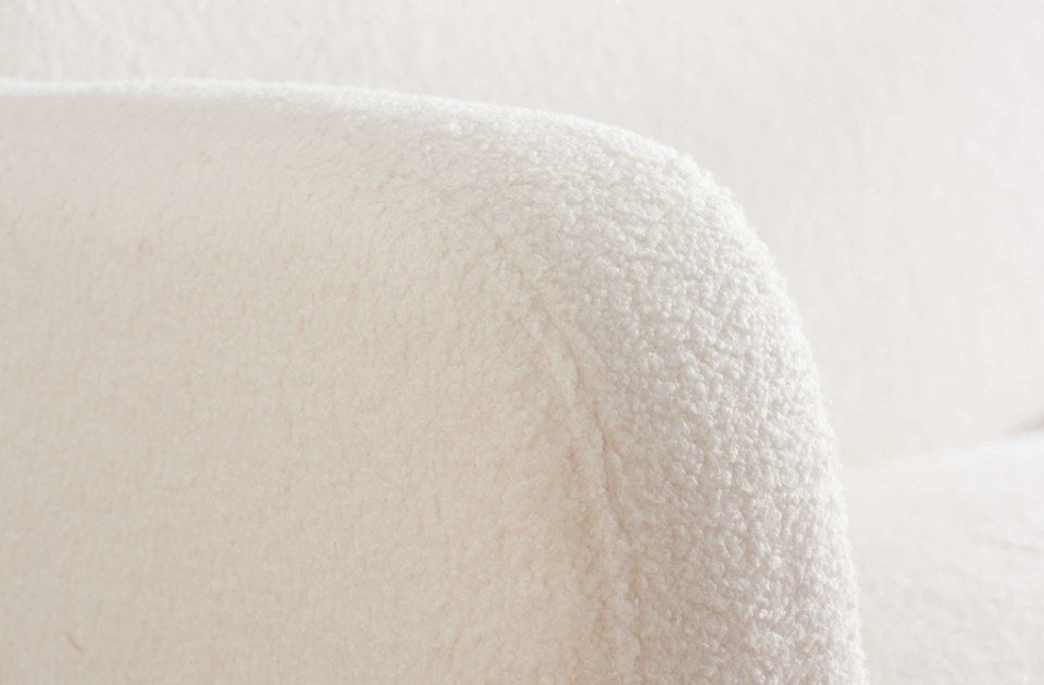 Michelle Sofa Bed boucle fabric close up