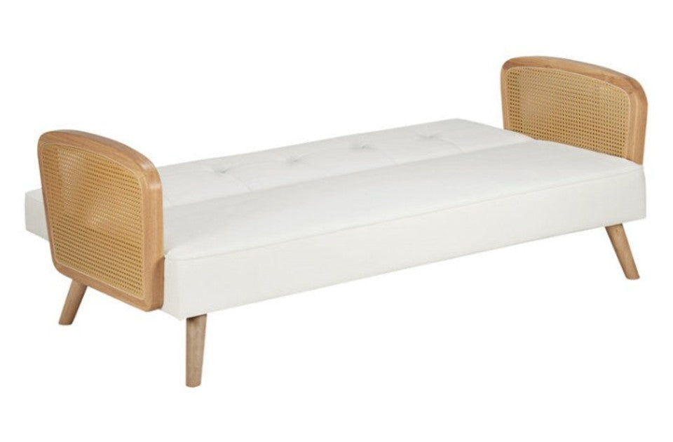 Milly Sofa Bed White flat as a bed