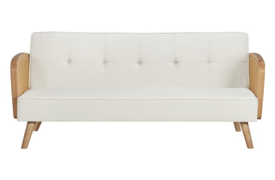 Milly Sofa Bed White front view