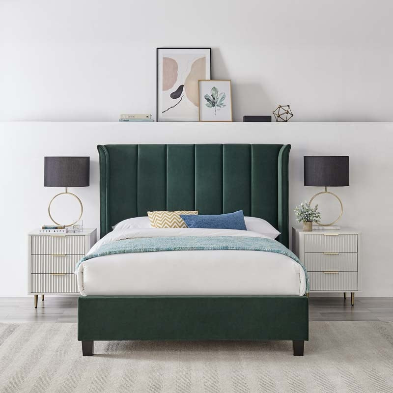 Planet Emerald Winged King Size Bed Frame