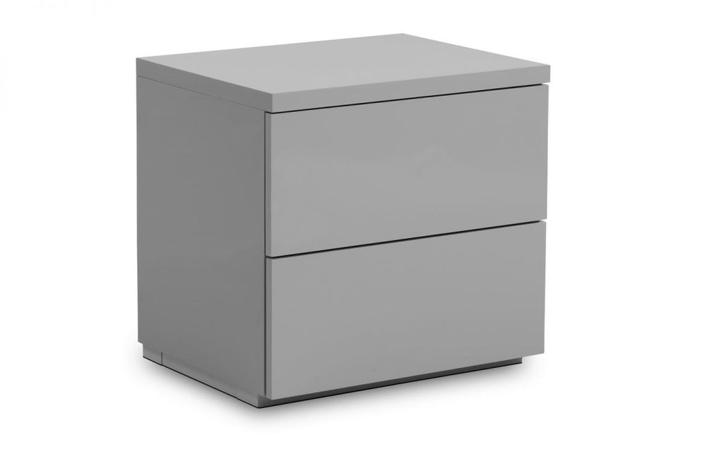 Montage Grey High Gloss Bedside Cabinet