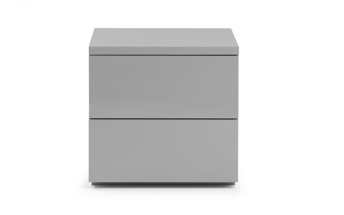 Montage Grey High Gloss Bedside Cabinet
