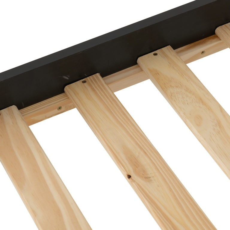 Monty Dark Grey High Foot Single Bed Frame