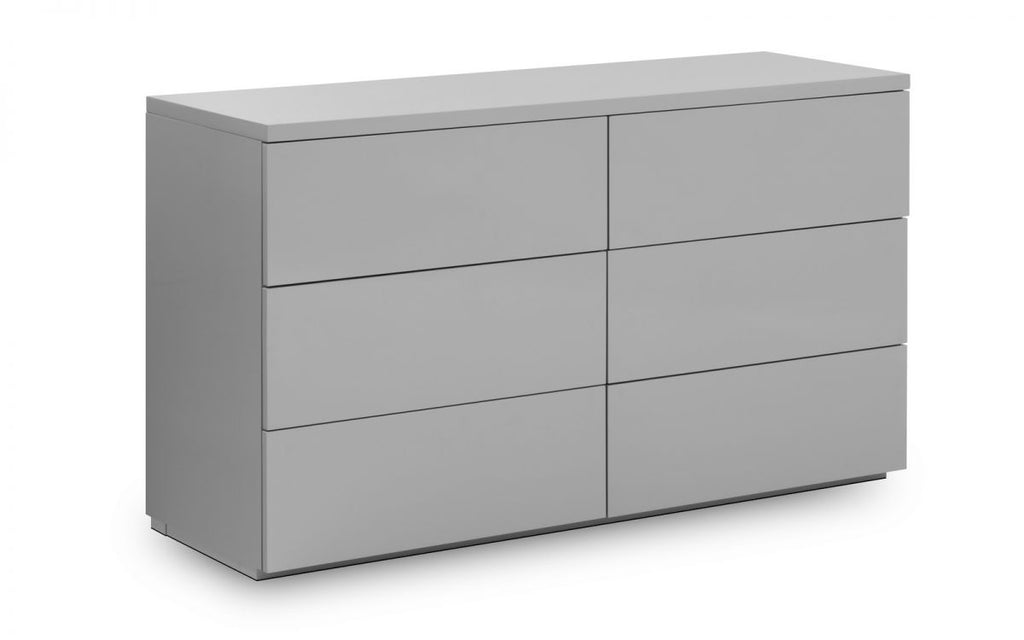 Montage Grey High Gloss 6 Drawer Chest