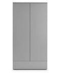 Montage Grey High Gloss 2 Door Combi Wardrobe