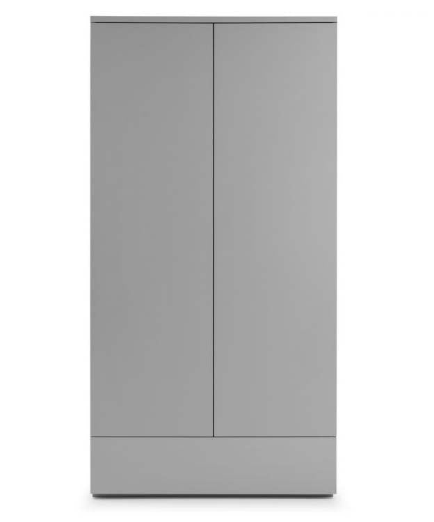 Montage Grey High Gloss 2 Door Combi Wardrobe