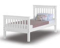 Monty White High Foot Single Bed Frame