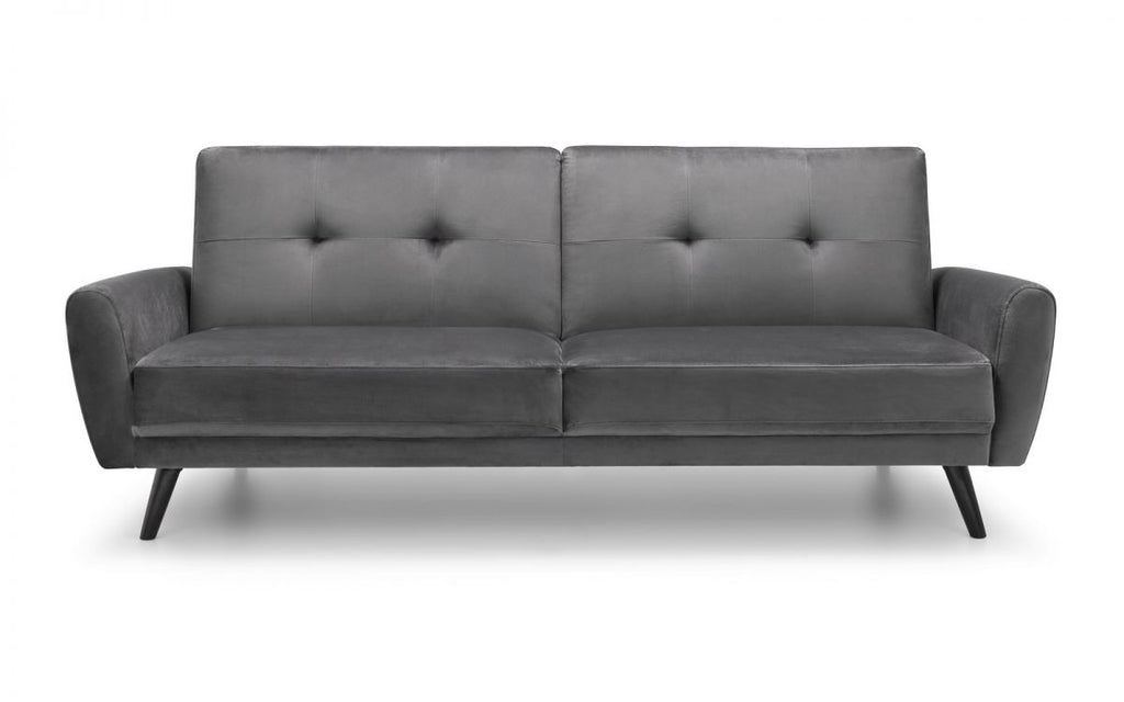 Mona Grey Velvet Sofa Bed
