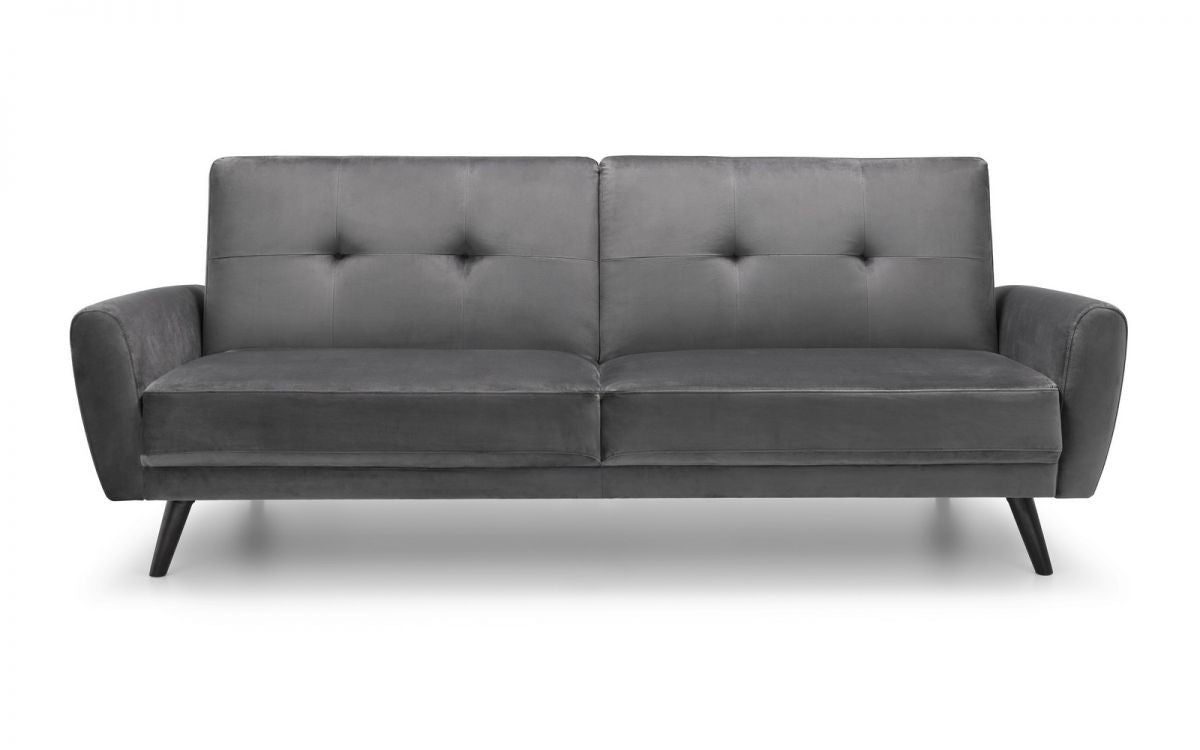 Mona Grey Velvet Sofa Bed