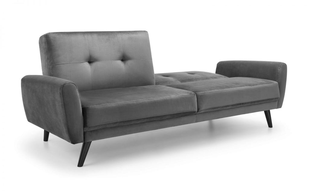Mona Grey Velvet Sofa Bed