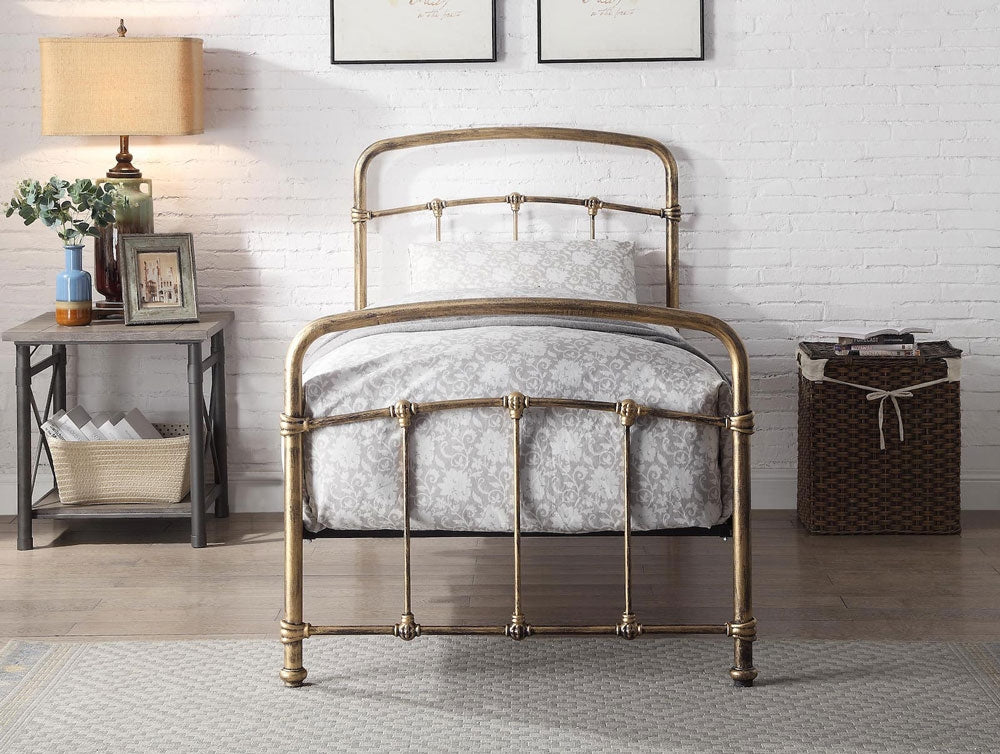 Bostin Antique Bronze Single Bed Frame