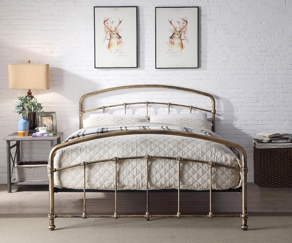 Bostin Antique Bronze King Size Bed Frame