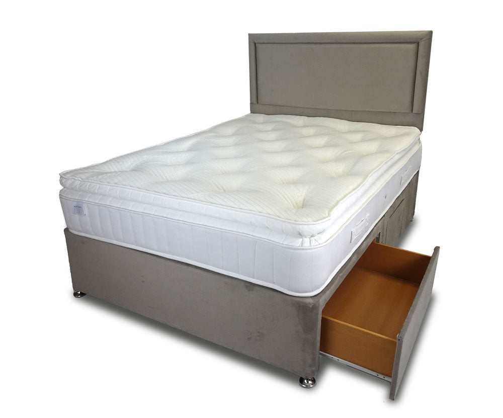 Natural Pillow Pocket 1000 Double Divan Bed
