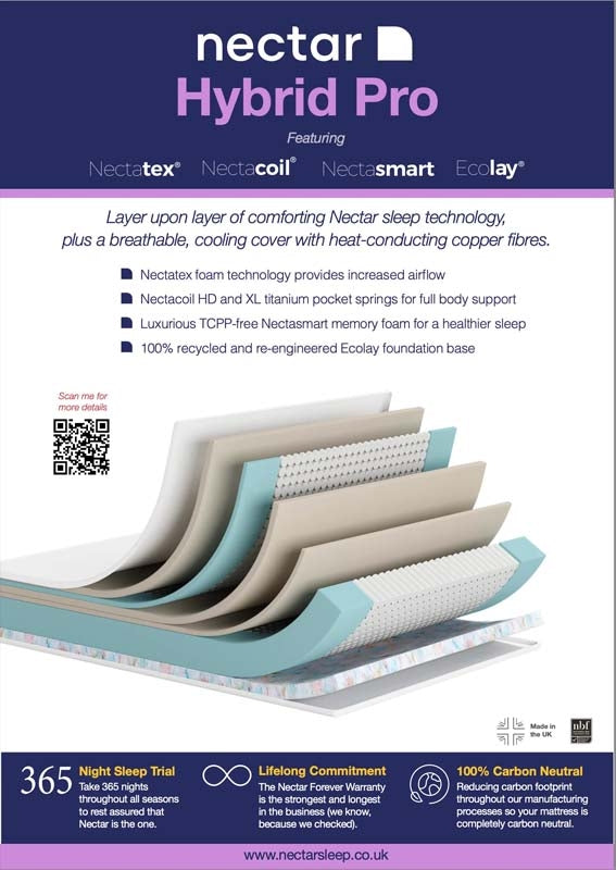 Nectar Hybrid Pro Super King Size Mattress