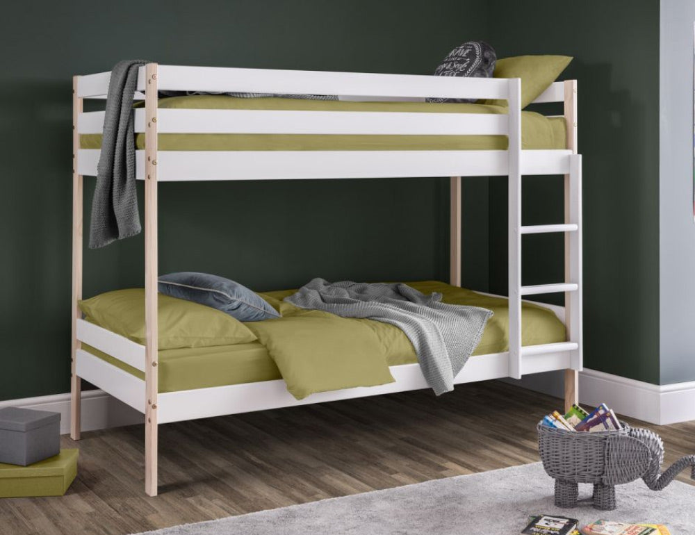 Super Nova White And Pine Bunk Bed